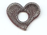 Black Burgundy Heart - Ref: 915