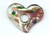 Murano Style Heart 2 - Ref: 908
