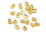 Amber Czech Glass Beads - Ref: 1495