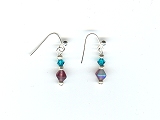 Amethyst Bicone Earrings - Ref: 859