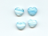Aqua Marble Effect Heart - Ref: 1003