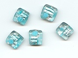 Aqua Modern Art Square - Ref: 995