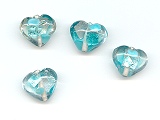 Aqua Modern Art Heart - Ref: 997