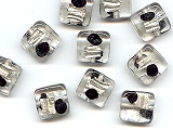 Black Modern Art Square - Ref: 1367