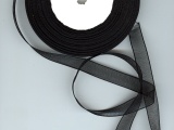 Black Organza Ribbon - Ref: 609