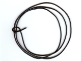 Black Leather Thong 1mm - Ref: 546