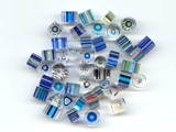 Blue With Coloured Stripe Cane Mix - Ref: 1491