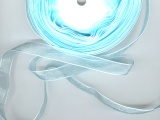 Cyan Organza Ribbon - Ref: 605