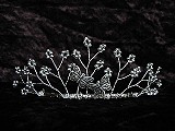 Double Butterfly Silver Tiara - Ref: 331