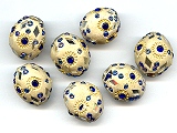 Large Ecru Lac Beads - Ref: 1411