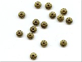 Egyptian Spacer Rondelle Gold Colour -10 Pack - Ref: 358