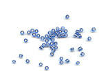 Electric Blue Seed Beads (20g) - Ref: 1508