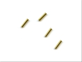 Metal Tubes Silver Plated 100 Pack - Ref: 805