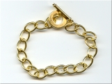 Gold Plated Charm Bracelet - Ref: 102