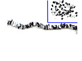 Two Tone Piezo Glass Chip Beads - Ref: 1501
