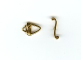 Gold Plated Deco Toggle Clasp (Single) - Ref: 465