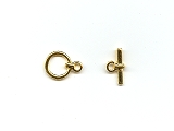 Gold Plated Plain Toggle Clasp - Ref: 1027
