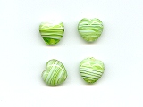 Green Marble Effect Heart  - Ref: 1004