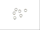 6mm Silver Plated Jump Rings 200 Pack - Ref: 807
