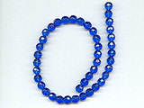 Indigo Multifaceted Glass Beads - Ref: 1467
