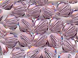 Light Amethyst Crystal 4mm (100) - Ref: 510