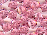 Light Rose Crystal 4mm 100 - Ref: 514