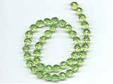 Lime Green Multifaceted Glass Beads - Ref: 1469