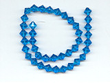 Azure Bicone Glass Beads - Ref: 1460