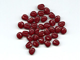 Red Nugget Glass Beads - Ref: 1395