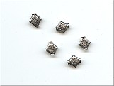 Pewter Diamond Silver Colour (10 Pack) - Ref: 363
