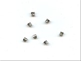 Pinched Short ZigZag Tube Silver Colour - Ref: 360