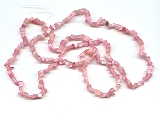 Cats Eye Bead Chips Pink - Ref: 1344