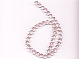 Pink Multifaceted Glass Beads - Ref: 1470
