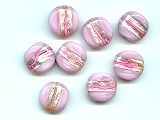 Pink Silver Foil Disc - Ref: 1016