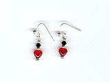 Siam Heart Earrings - Ref: 856