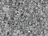 Smoke Lined Cane Cube Beads - Ref: 1035