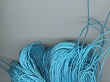 Turquoise Linen Cord (1 Metre) - Ref: 750