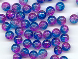 Two Tone Violet Pink Crackle - Ref: 601
