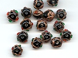 Venetian Jewel Black Round Beads (WS) - Ref: 1419