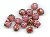 Venetian Jewel Pink Round Beads (WS) - Ref: 1420