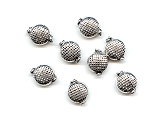 Waffle Metal Bead - Ref: 1020