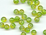 Yellow-Green Crackle Beads (105 String) - Ref: 1517